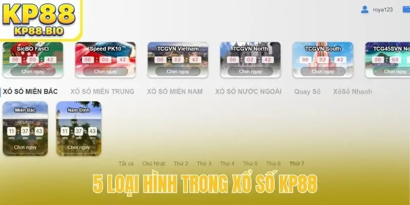 5 loại hình trong xổ số KP88