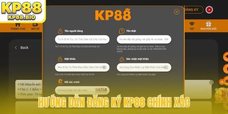 Hướng dẫn đăng ký KP88 chính xác
