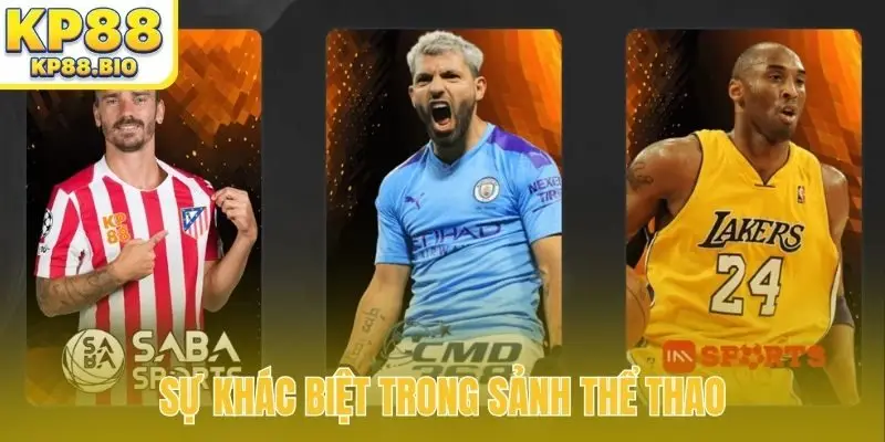 Sự khác biệt trong sảnh thể thao